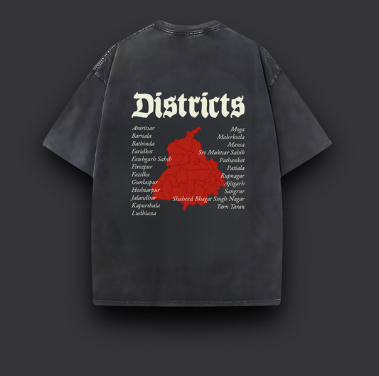 Punjab Districts Drop Shoulder Tshirt